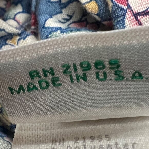 Vintage 80's Peaches 'n Cream Floral Long Sleeve Prairie Dress Size 6 - Picture 8 of 9